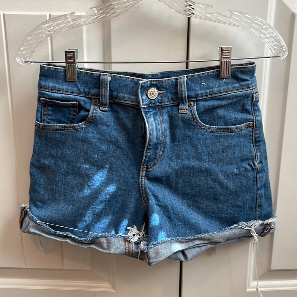 Express Jeans Mid Rise Short denim